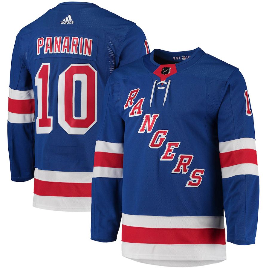 Men New York Rangers #10 Artemi Panarin adidas Blue Home Primegreen Authentic Pro Player NHL Jersey